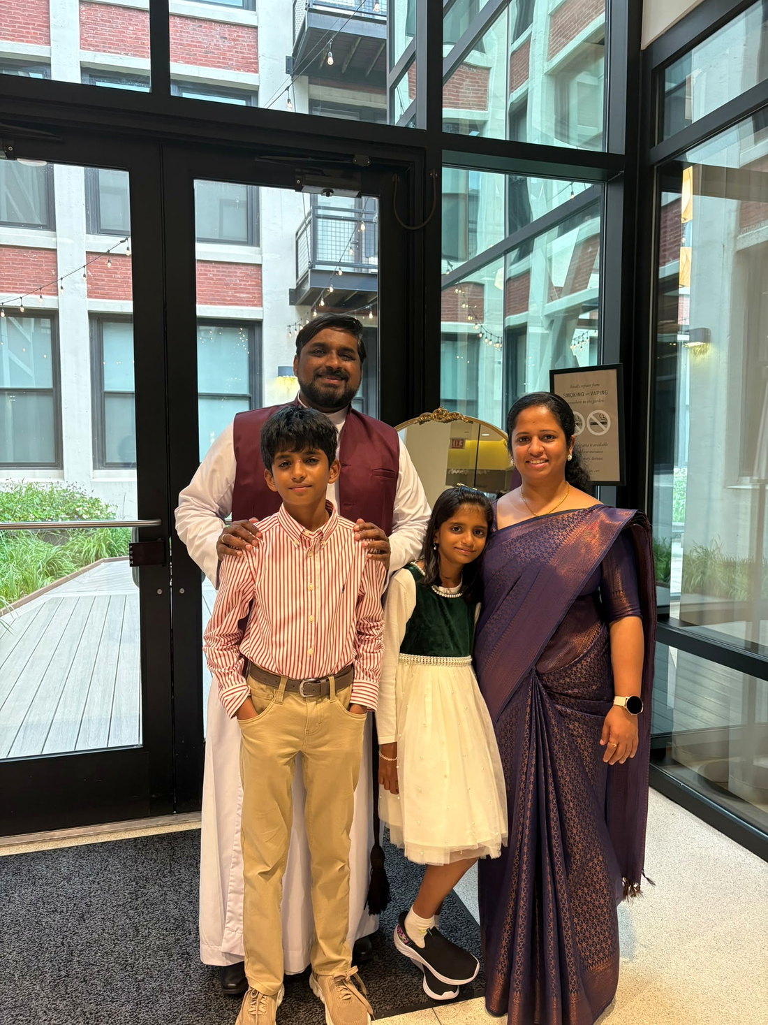 Rev. Ashish Thomas and Family