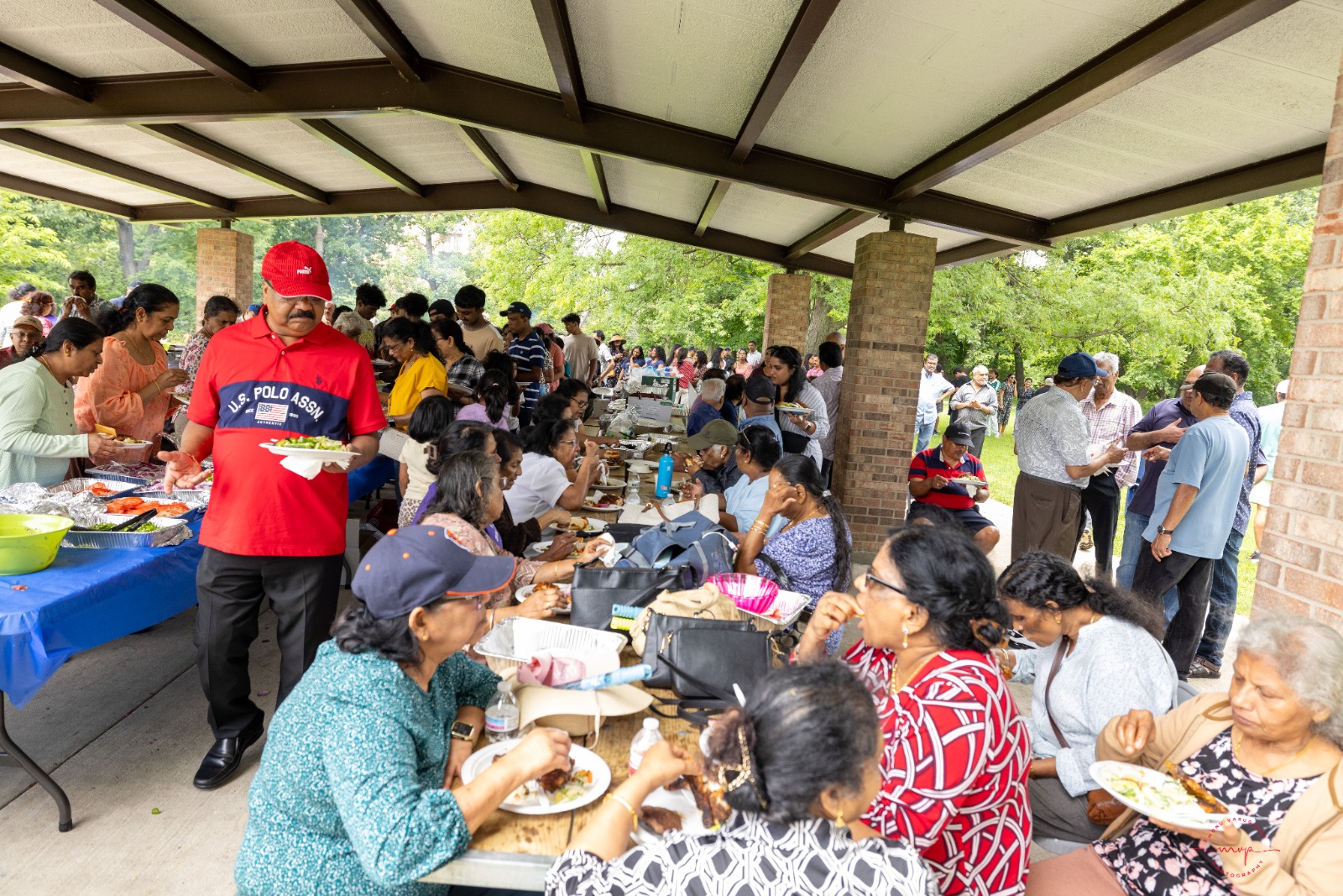 Parish annual picnic at the pavilion